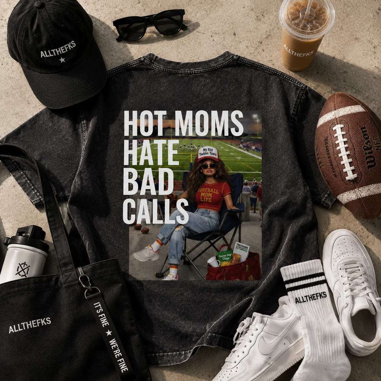 Hot Moms Hate Bad Calls Football - Customizable | ALLTHEFKS