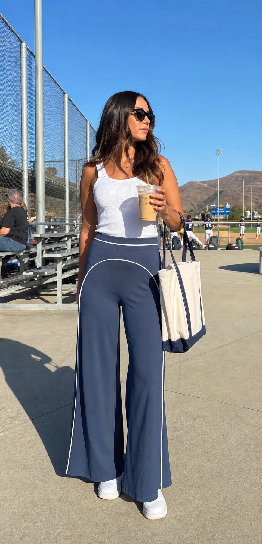 Sideline Sculpt High-Rise Flare Leggings — view 4 | ALLTHEFKS