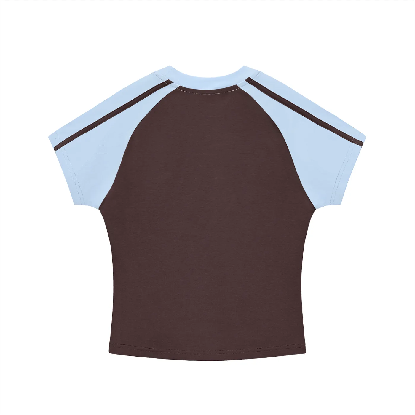 Sideline Contrast Cropped Raglan Tee ALLTHEFKS EvryDaze Collection — view 5 | ALLTHEFKS