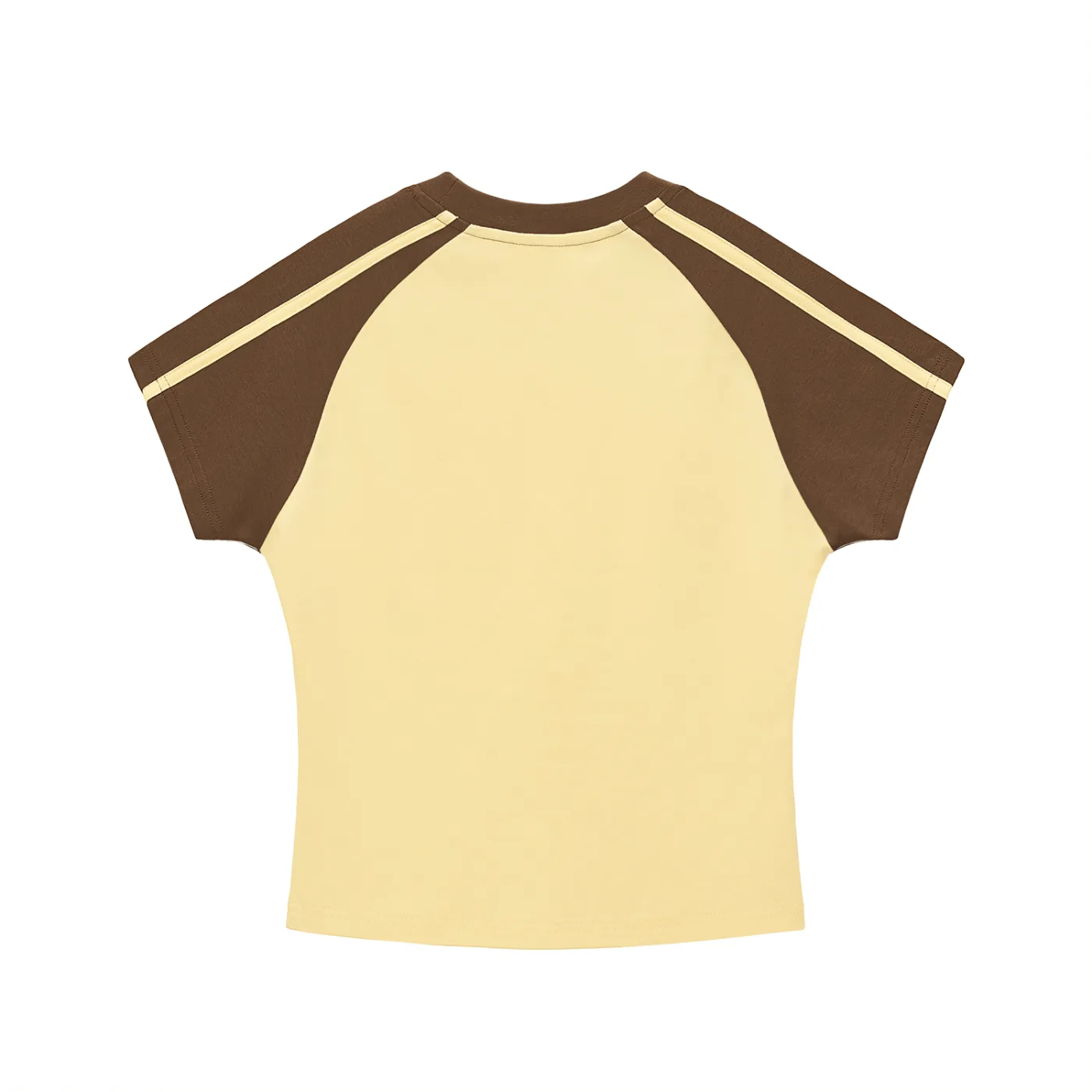 Sideline Contrast Cropped Raglan Tee ALLTHEFKS EvryDaze Collection — view 11 | ALLTHEFKS