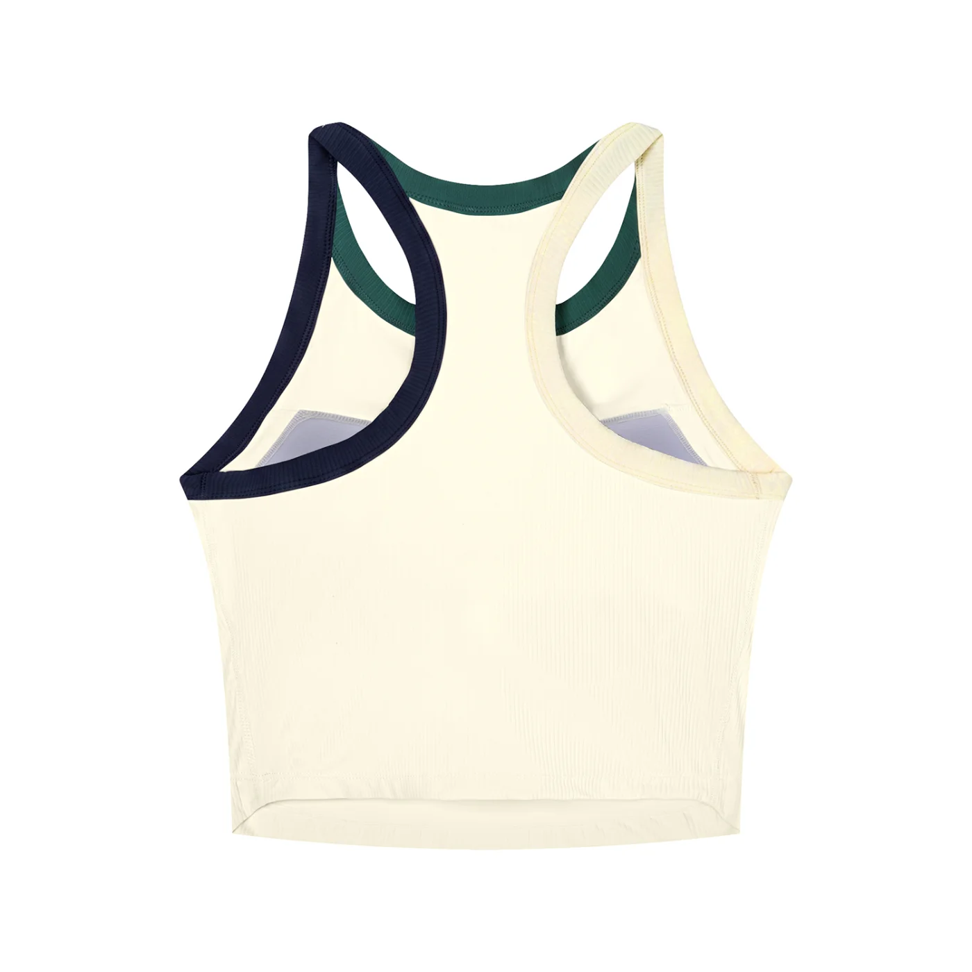 ATF Surviving Travel Ball Baseball Cropped Racerback Tank with Built-In Bra Beige — view 3 | ALLTHEFKS