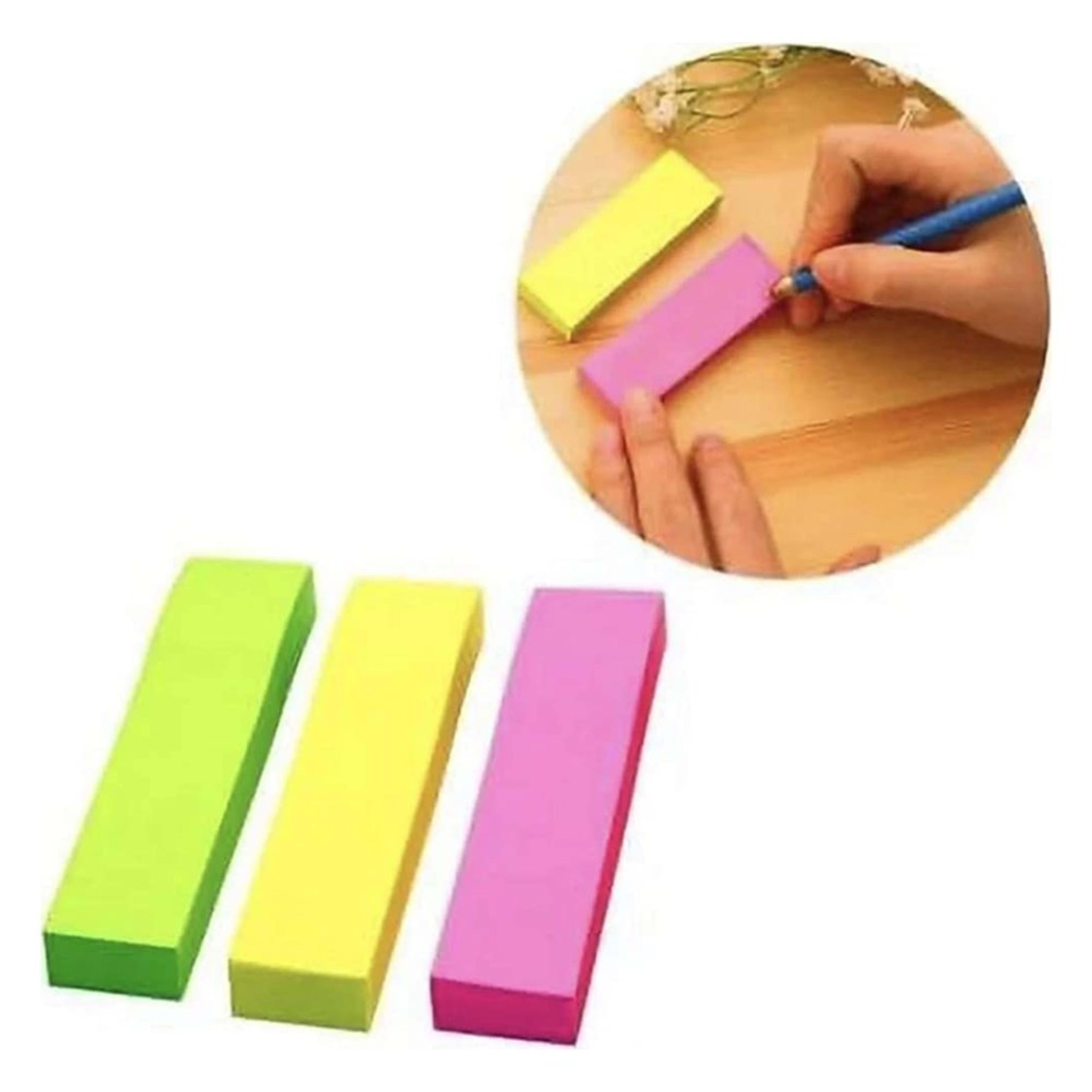 Sticky Notes, 3-Cut, Fluorescent product view 1