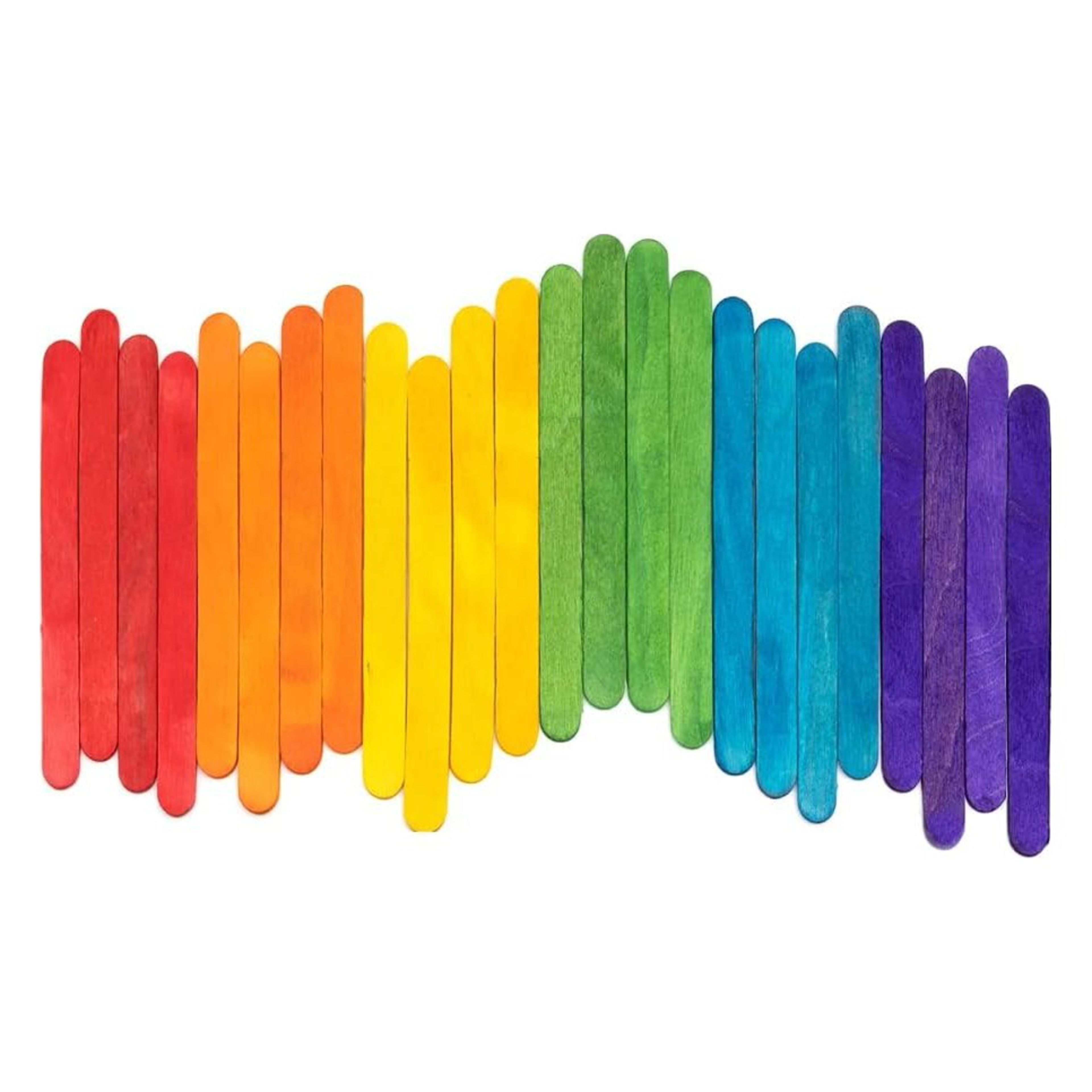 Coloured Ice-Cream Craft Sticks product view 1
