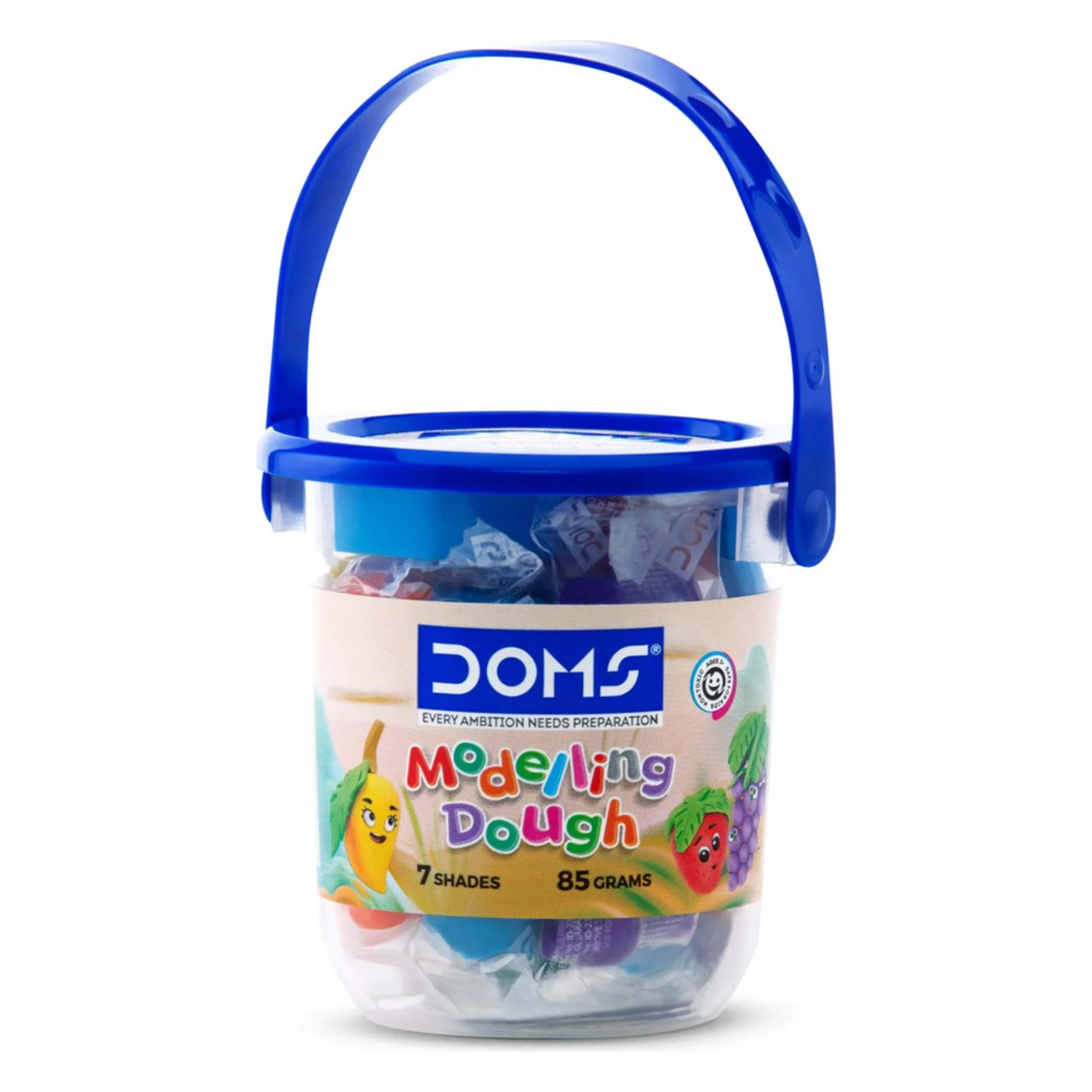 DOMS Modelling Dough Bucket, 7 Shades, 85 g product view 1