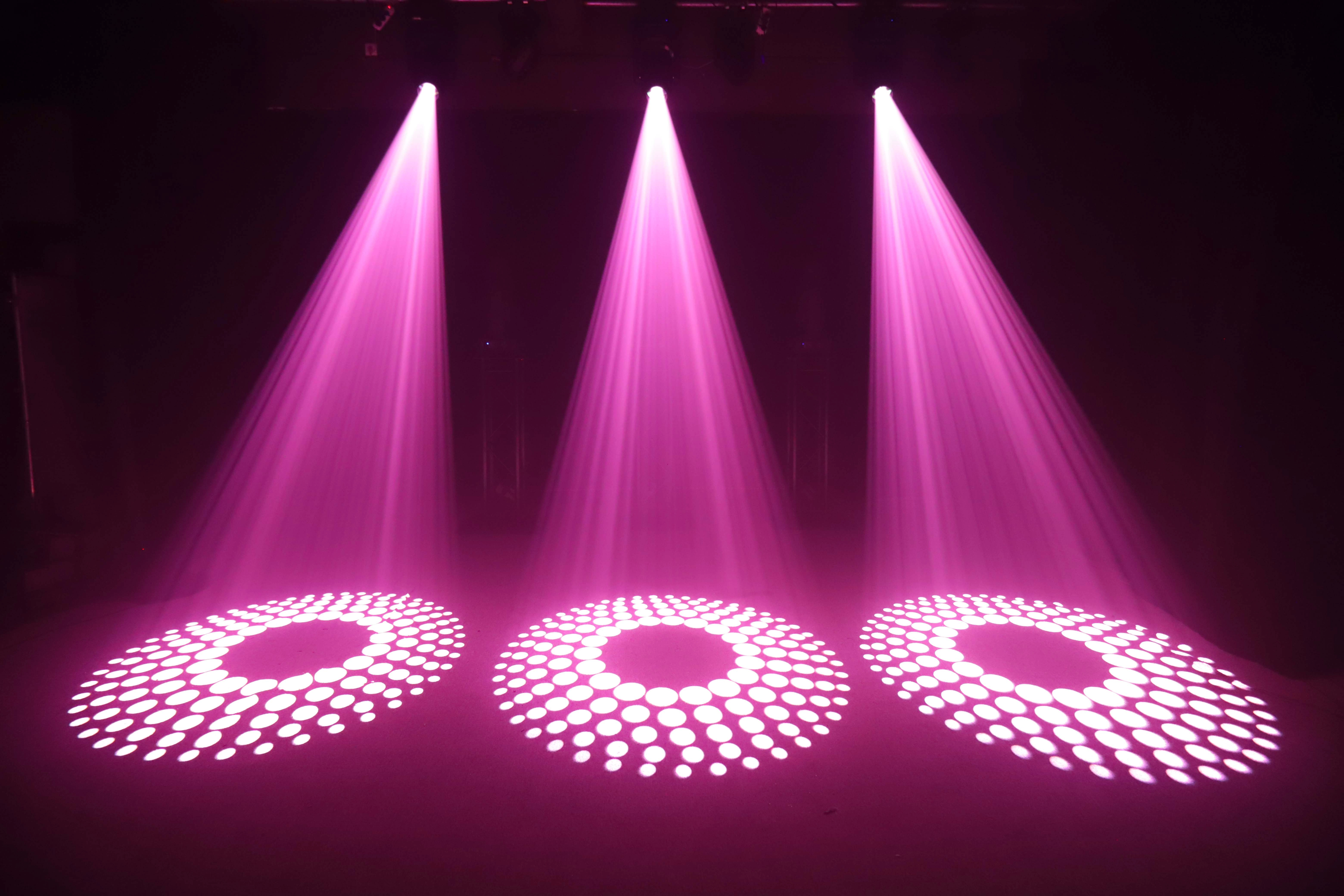 GM-L MP600 BSW LED Moving Head projecting gobo pattern