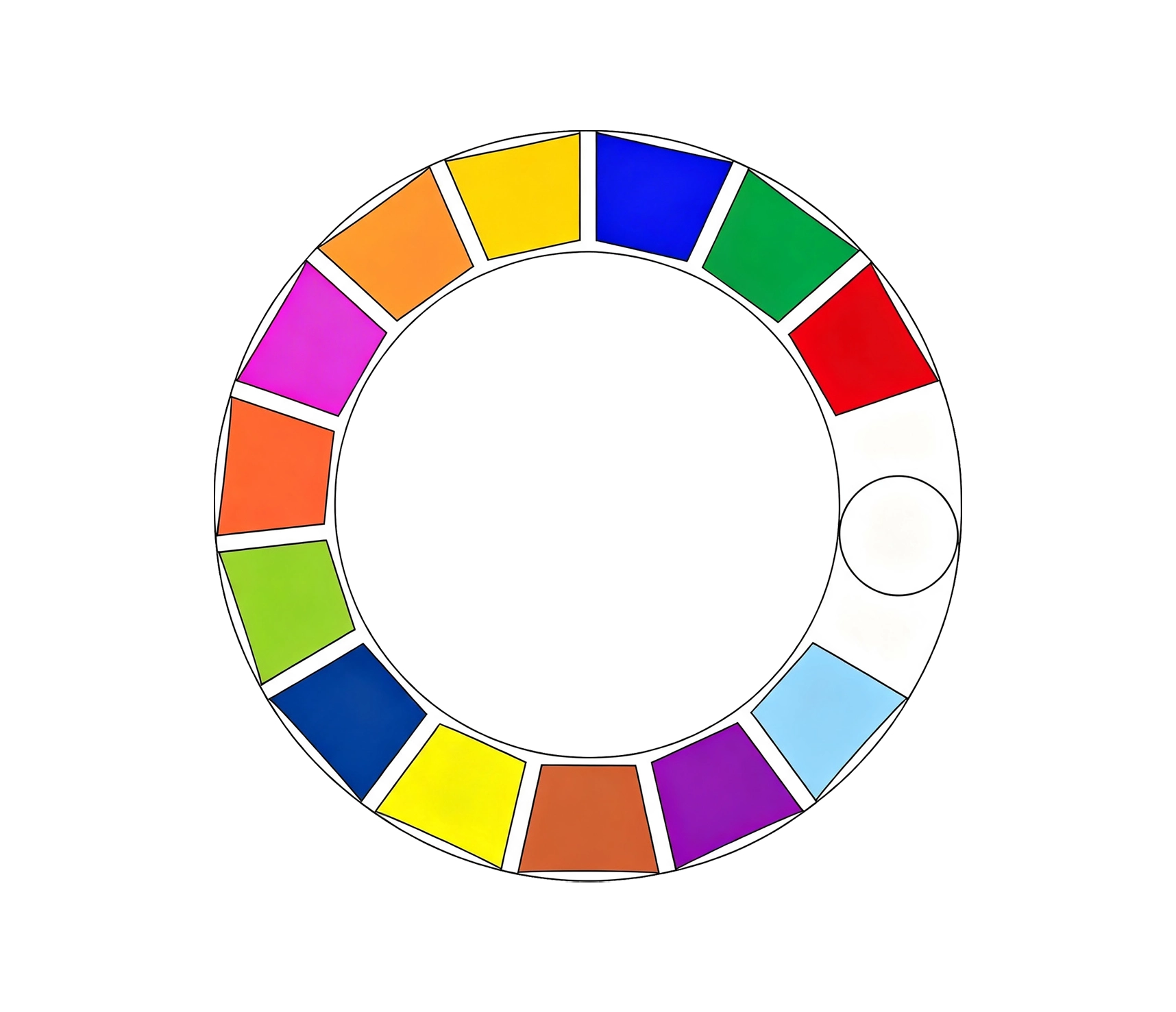 GML SUPER BEAM 300 — color wheel showing discrete colors plus CTO gradient