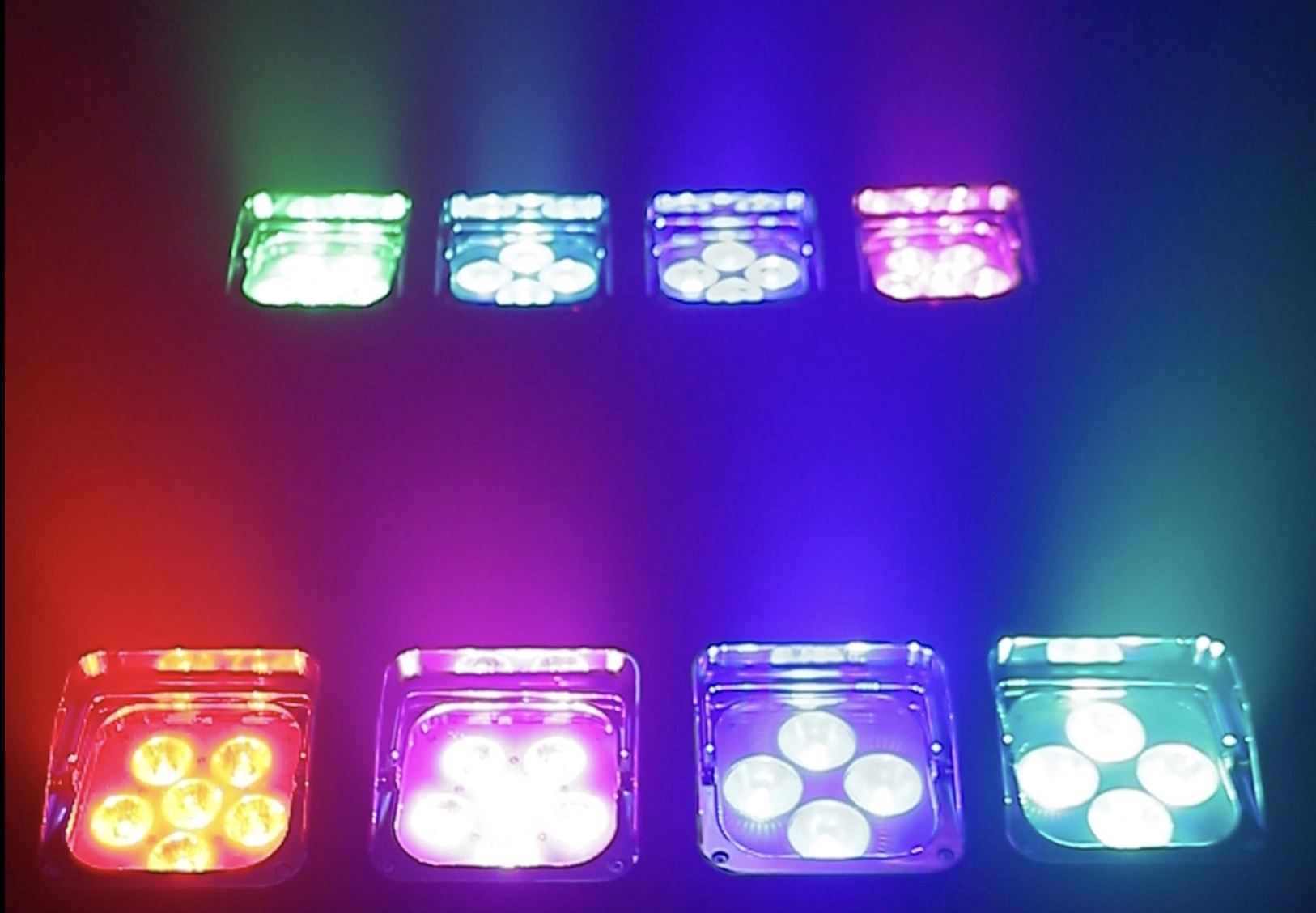 GML WELL PAR Wireless Battery Powered LED PAR Light projection 1
