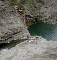 River tracing at Cǎoshān xī