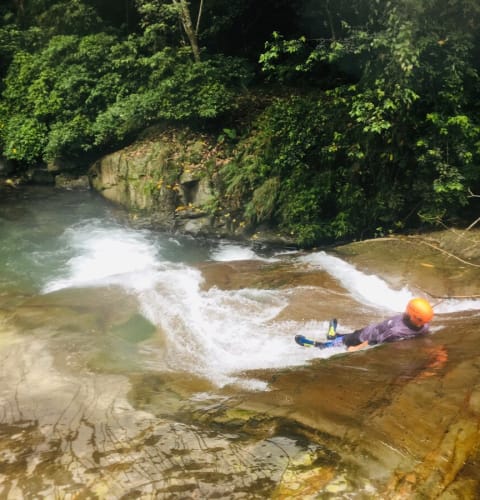 River tracing at Egongji creek