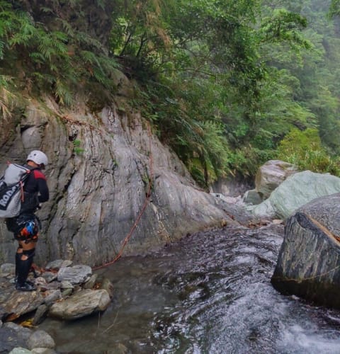 River tracing at Bidan creek