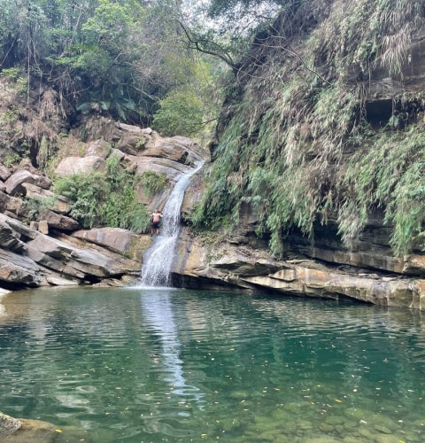 River tracing at Cǎoshān xī