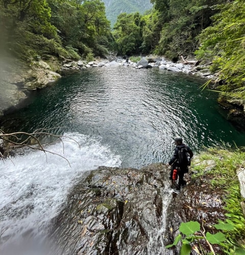 River tracing at Aohua river