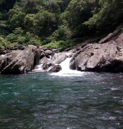 River tracing at A'yu river
