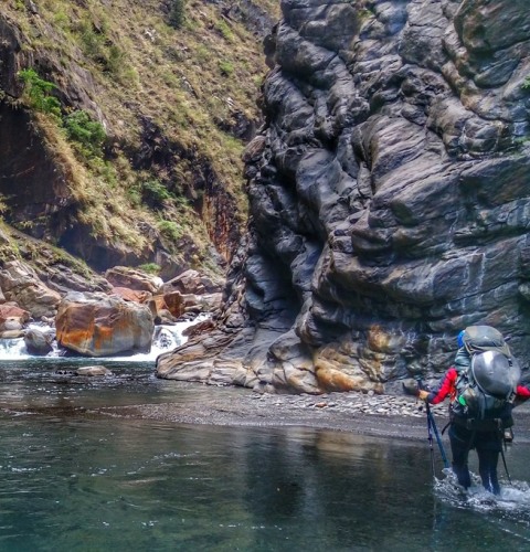 River tracing at Beigang river