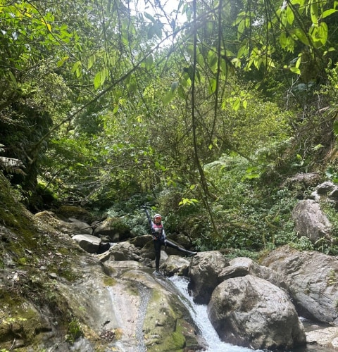 River tracing at Zhongping creek