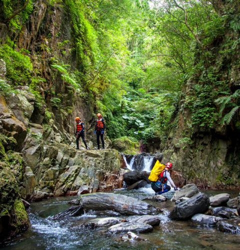 River tracing at Dezikou creek