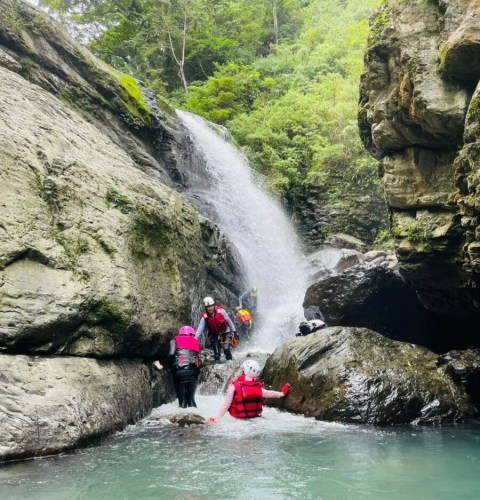 River tracing at Zhongkeng river