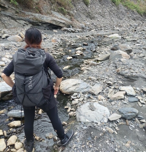 River tracing at Jinlun creek