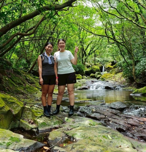 River tracing at Touqian creek