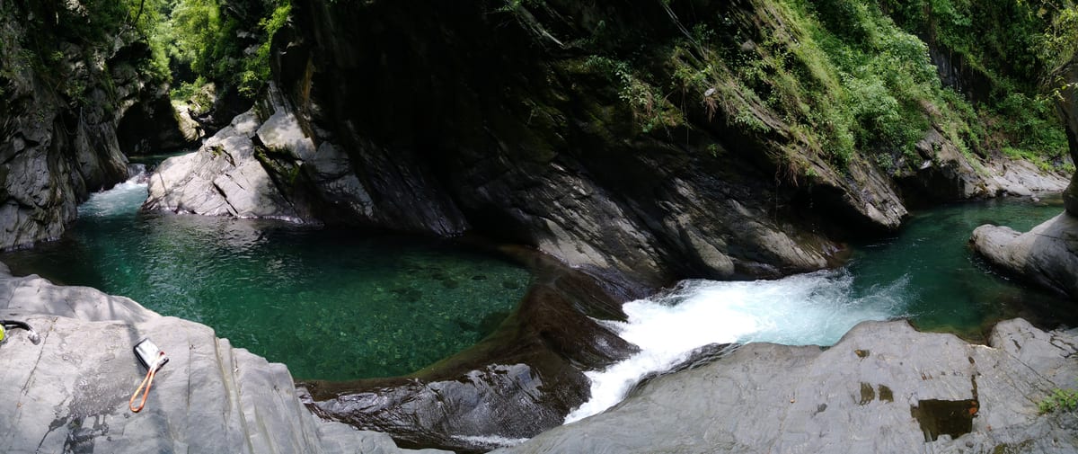 River tracing at Shamo xi in Pingtung - photo 6