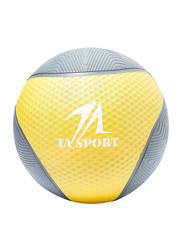 TA Sport Medicine Ball, 6KG, Yellow/Grey