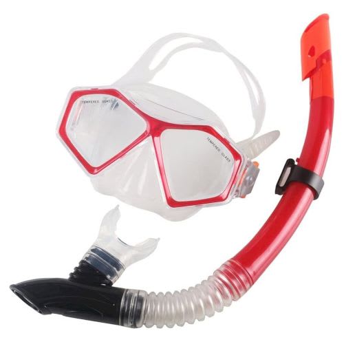Winmax Diving Mask Set Red
