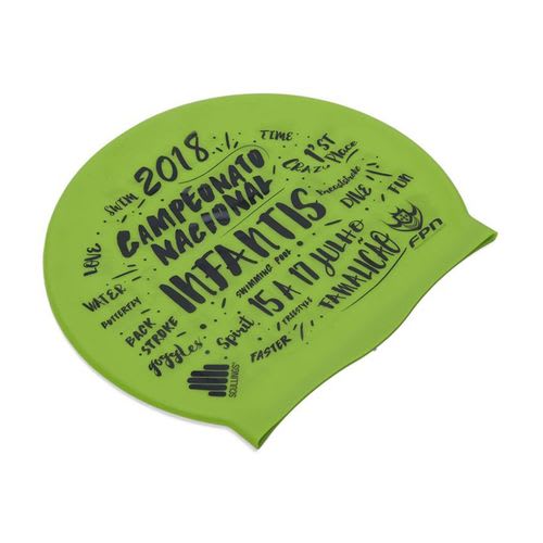 TA Sports Swimming Cap Adult Silicone Cap Green