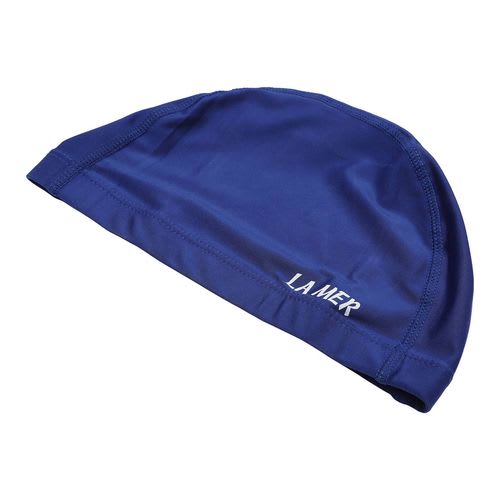 Lamer Lycra Cap Senior Wide Band Navy Blue
