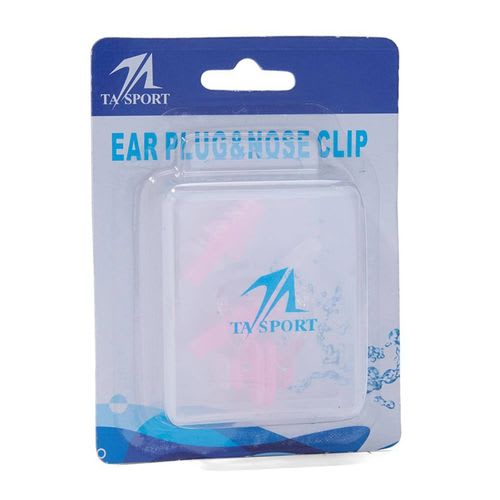 TA Sports Ear Plug And Nose Clip Pink