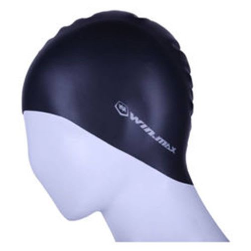 Winmax Solid-Adult Swimming Cap Black
