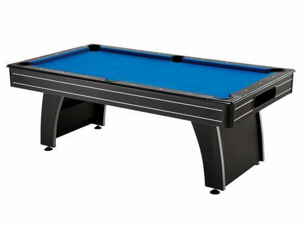 Knight Shot Home I Billiard Table 8ft. | Black Finishing with Blue Cloth | Wooden Base Slate | Ball Return System
