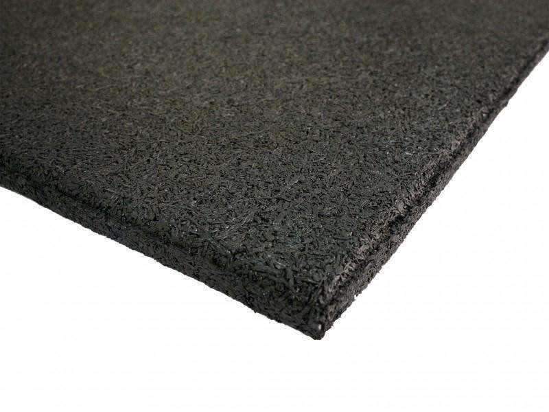 VersaFit Commercial 1m x 1m x 15mm Rubber Flooring tile - Black