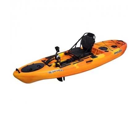 TORPEDO 10.0 PEDAL FISHING KAYAK - SUNSET ORANGE (10 FEET)