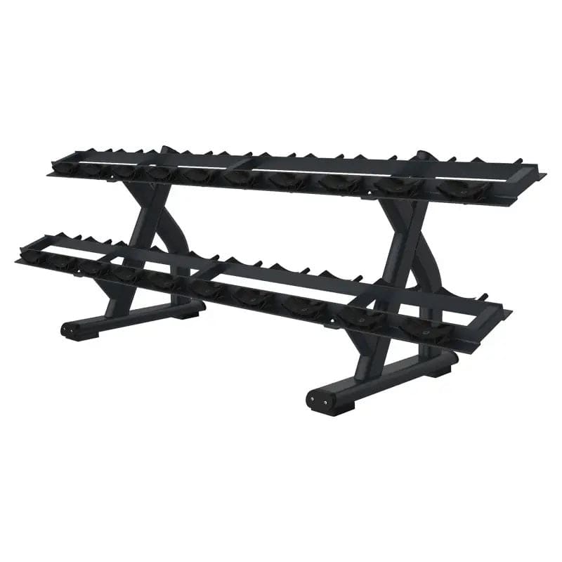 1441 Fitness Two Tier Dumbbell Rack For 10 Pairs - 41FF49B