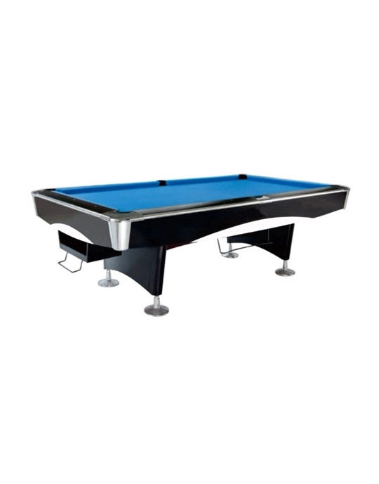 Knight Shot Spyder 9 FT Ball Return Pool Table | Brown | with Silver Corners