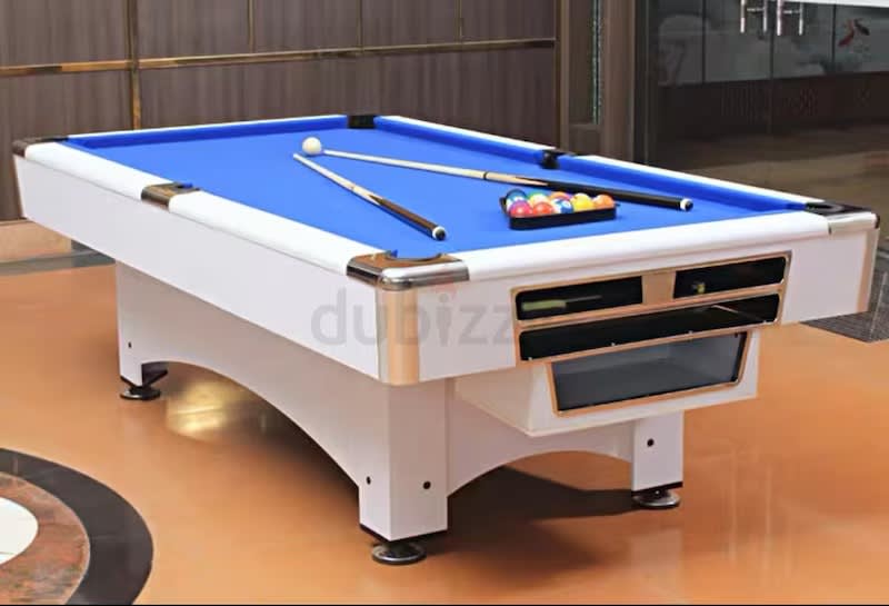 Modern White billiards table 8ft