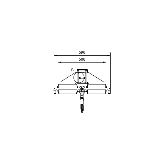 Teleskop-Kranarm 3465 mm für Stapler Teleskop-Kranarm 3465 mm für Stapler