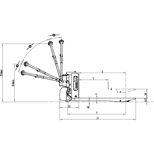 Elektrohubwagen von EP für 1500kg Elektrohubwagen von EP für 1500kg
