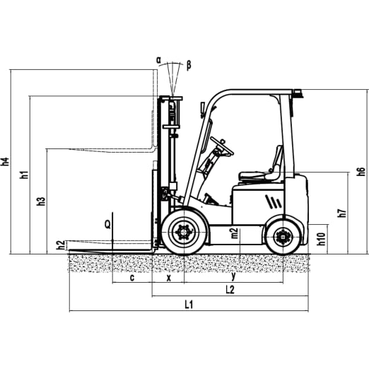 Elektrostapler EFL181 für 1800kg von EP Elektrostapler EFL181 für 1800kg von EP