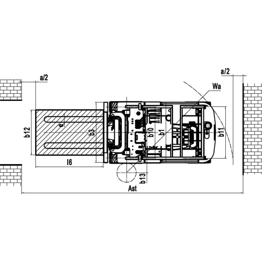 Elektrostapler EFL181 für 1800kg von EP Elektrostapler EFL181 für 1800kg von EP