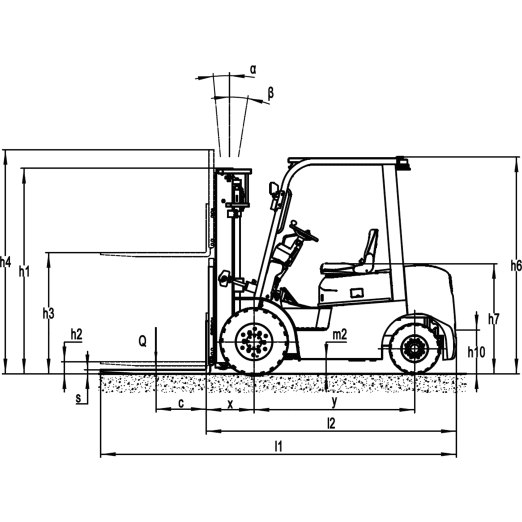 Elektrostapler EFL252 für 2500kg von EP Elektrostapler EFL252 für 2500kg von EP
