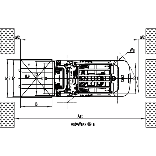 Elektrostapler EFL252 für 2500kg von EP Elektrostapler EFL252 für 2500kg von EP