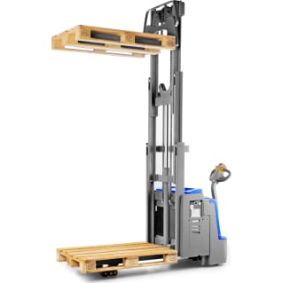 Elektrischer Doppelstock-Hochhubwagen UP20 für 2000kg - Hubhöhe 1,6m - 2,5m