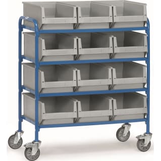 Fetra Beistellwagen 32941 - mit Kästen Ladefläche 940 x 470 mm