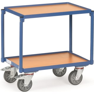 Fetra Etagenroller -2 Etagen mit Rand- Ladefläche 605 x 405 mm