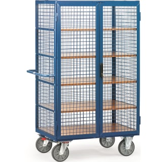 Fetra Kastenwagen mit Gitterwänden - Kapazität 750 kg - Riegelverschluss