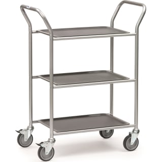 Fetra Servierwagen 5033 Ladefläche 430 x 610 mm - weißaluminium -