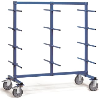 Fetra Tragarmwagen - Kapazität 500 kg - 24 Tragarme - Arme mit PVC