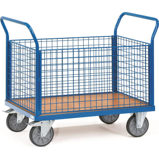 Fetra Vierwandwagen mit Drahtgitterwänden - Kapazität 600 kg