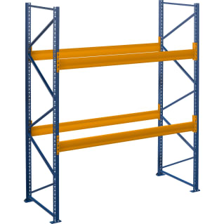 Palettenregal - 5.50 m Höhe - 27.00 m Länge - 2 Ebene/n - für 87 Stellplätze
